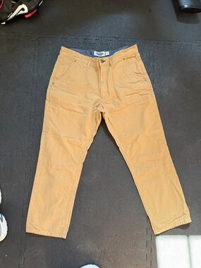Men's Tan Corduroy Cargo Pants